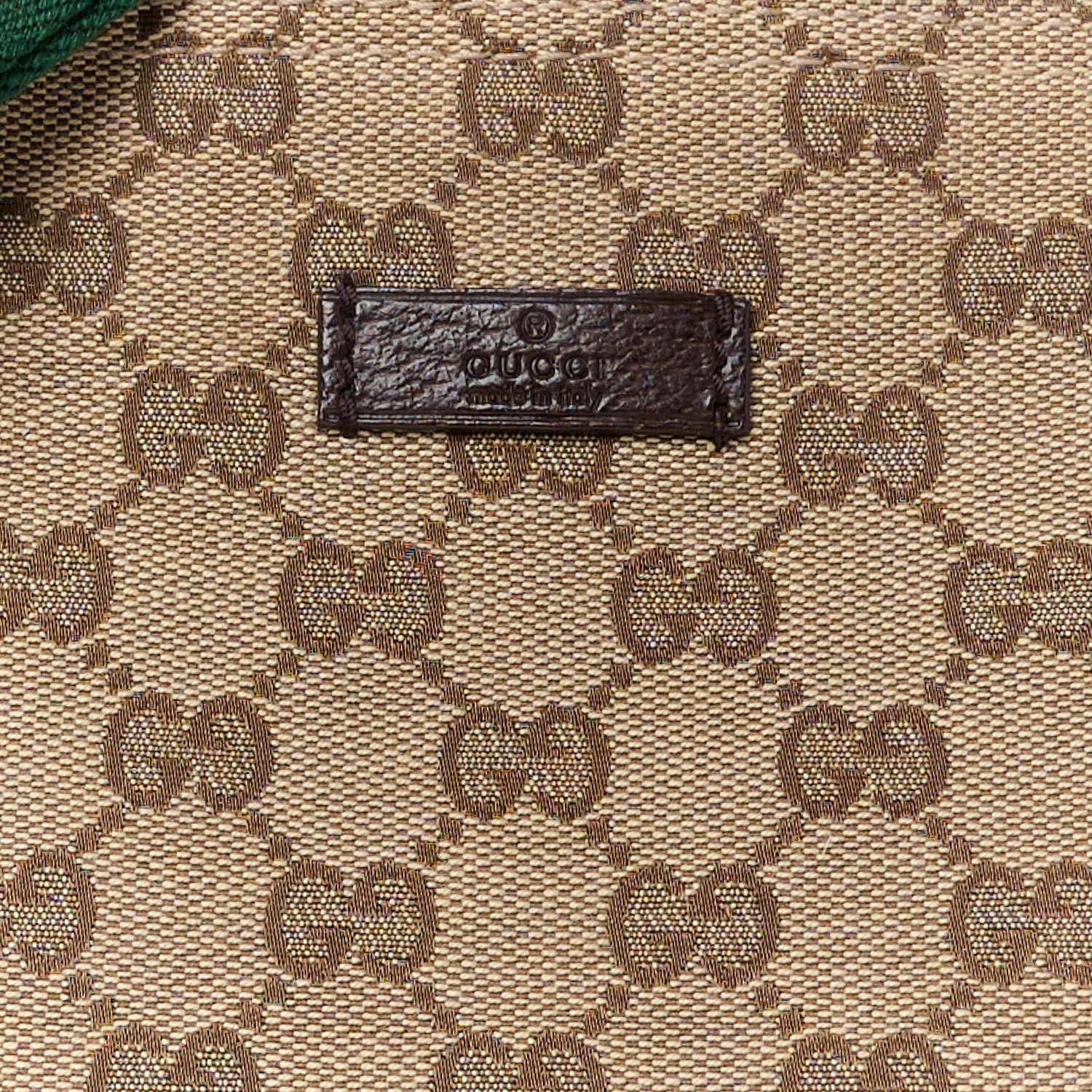 Gucci Monogram Web Small Flat Messenger Crossbody Dark Brown 9 of 11
