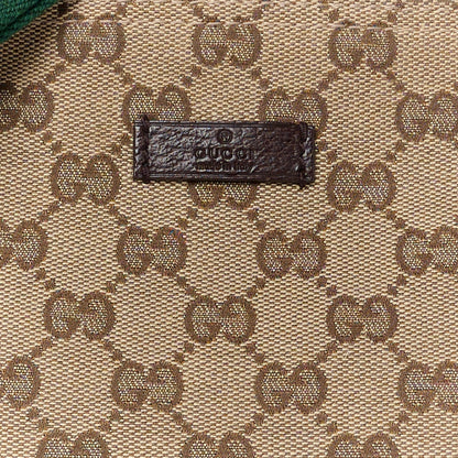 Gucci Monogram Web Small Flat Messenger Crossbody Dark Brown 9 of 11