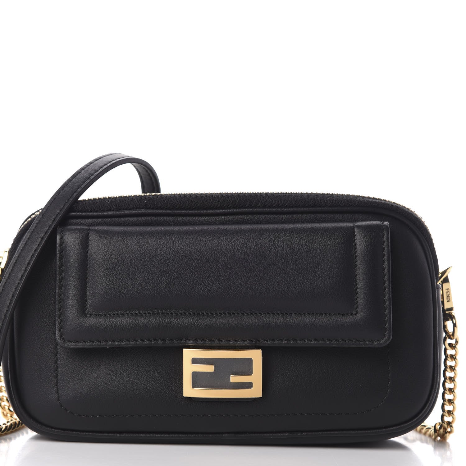 Fendi Vitello Grace Matte Easy Baguette Black 13 of 13