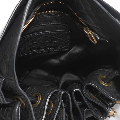 Alexander Wang Pebbled Lambskin Diego Bucket Bag Black Antique Brass Hardware 5 of 7