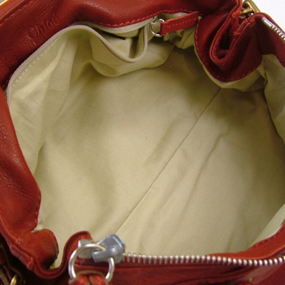 Leather Paddington Red