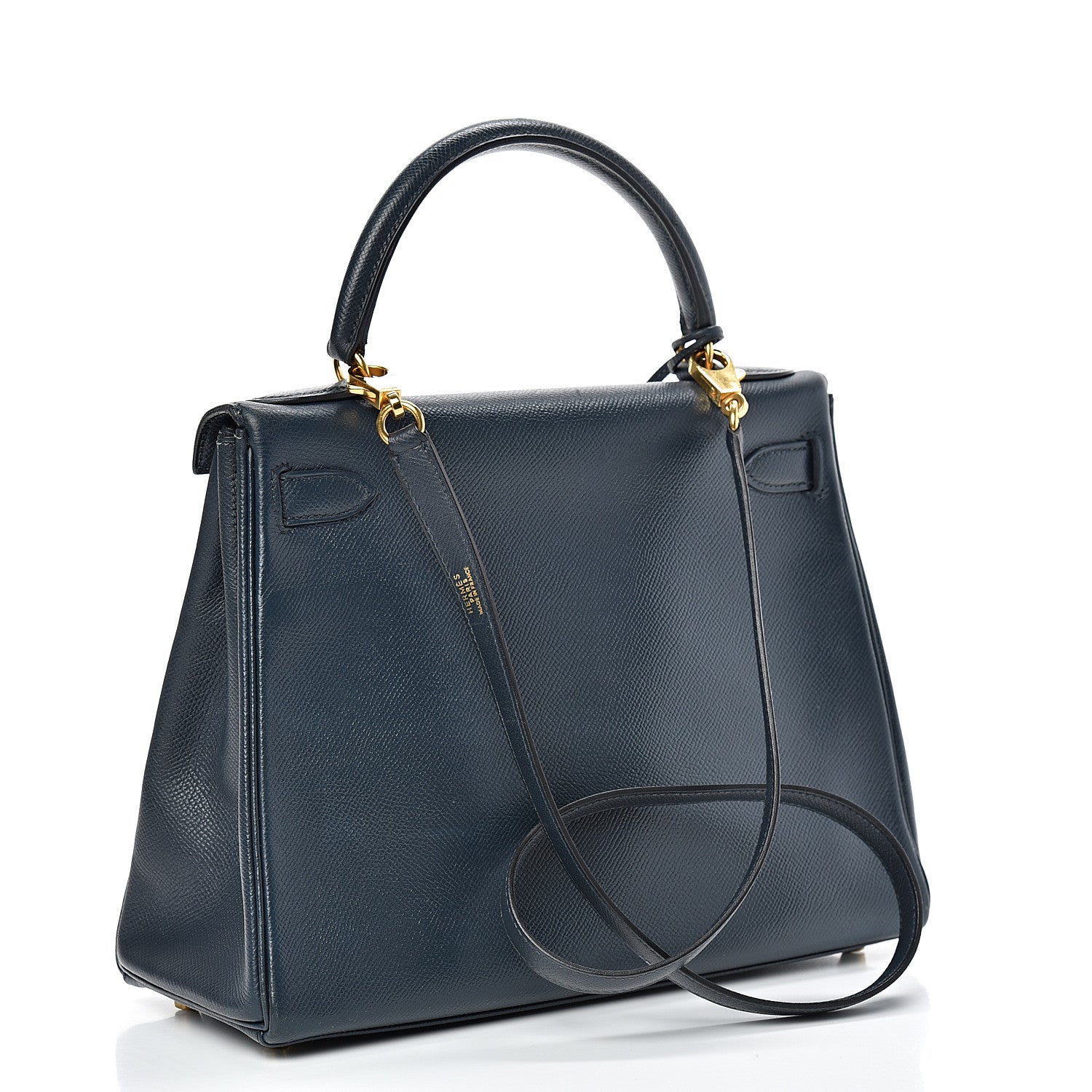 Hermes Courchevel Retourne Kelly 28 Bleu Marine 2 of 48