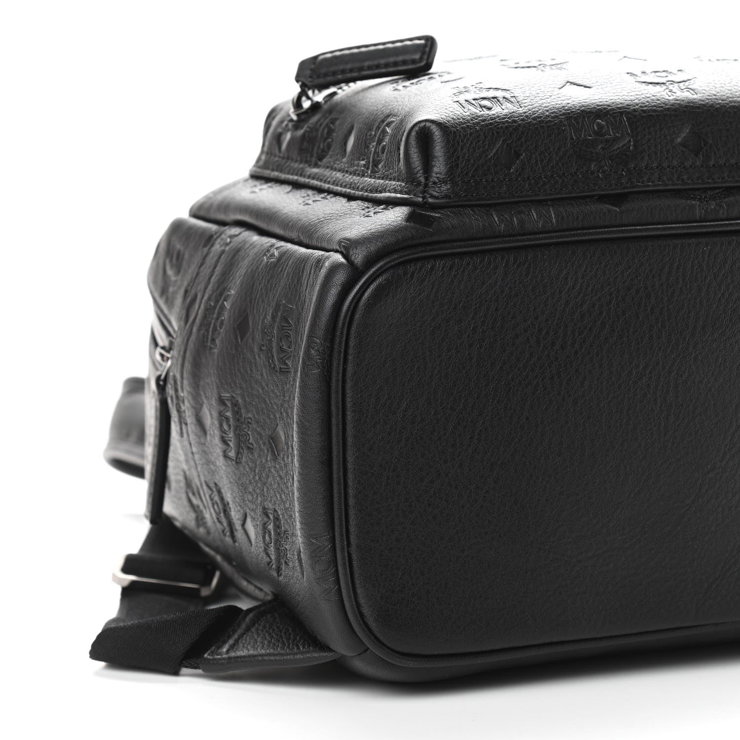 MCM Calfskin Ottomar Small Stark Backpack Black 8 of 9