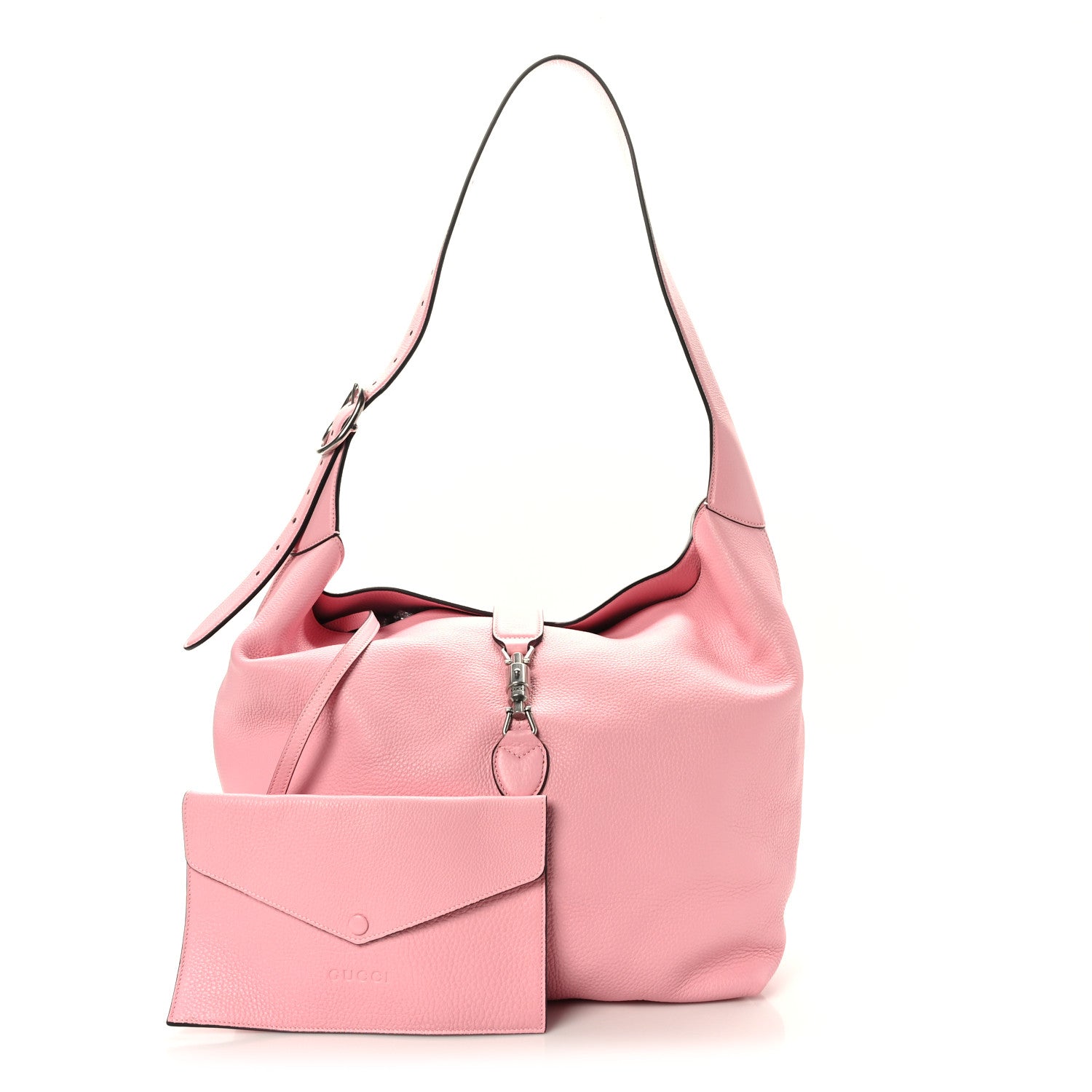 Gucci Amour Grane Calfskin Medium Jackie 1961 Crossbody Bag Sugar Pink 3 of 11