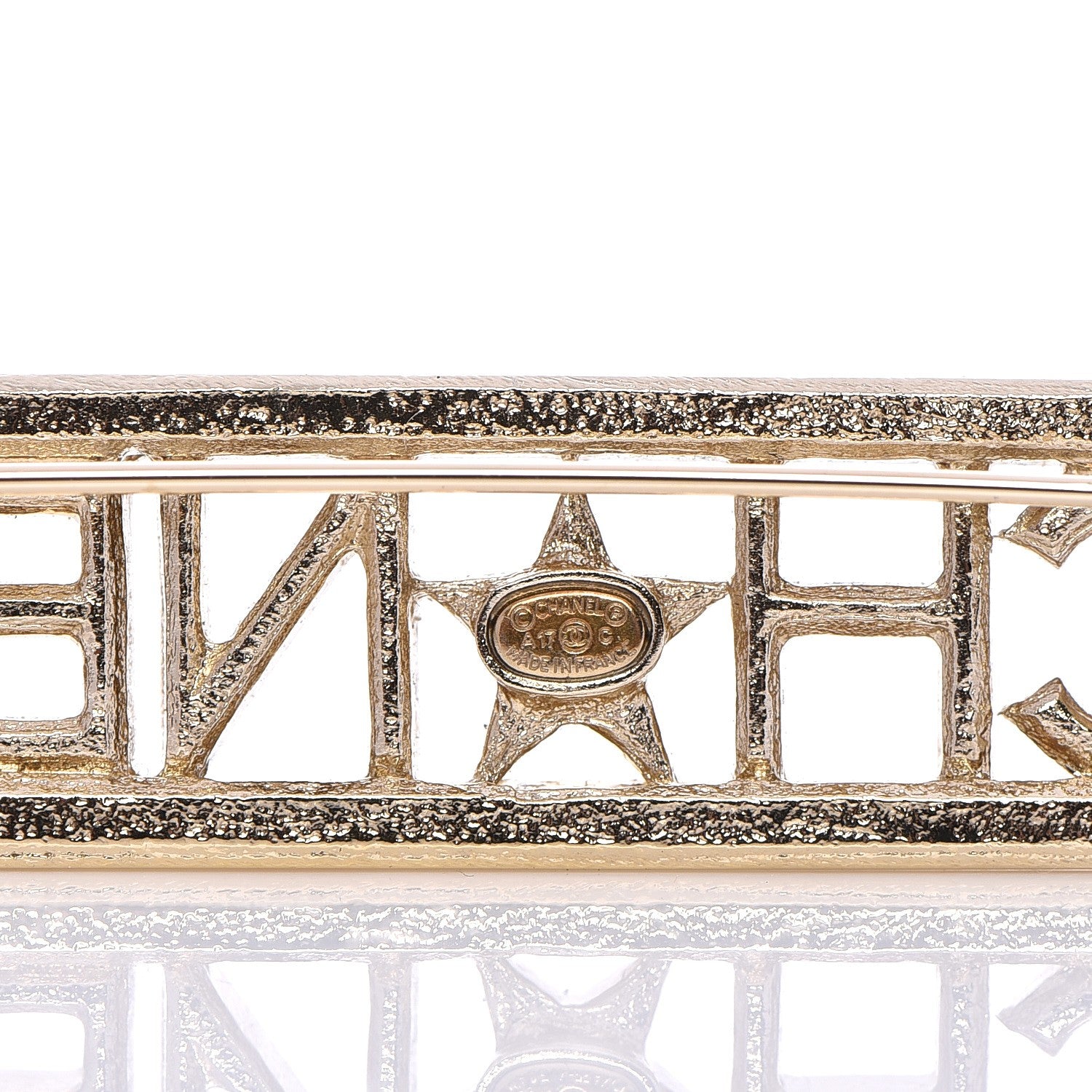 Chanel Star Logo Brooch Gold 4 of 4
