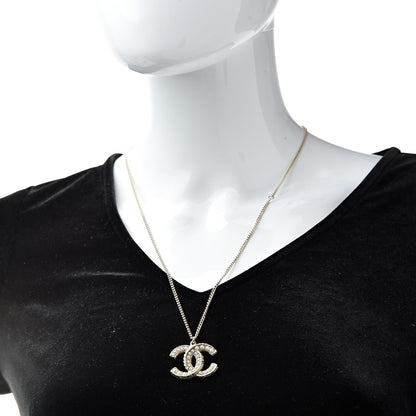 Chanel Pearl CC Drop Necklace Gold 2 of 5