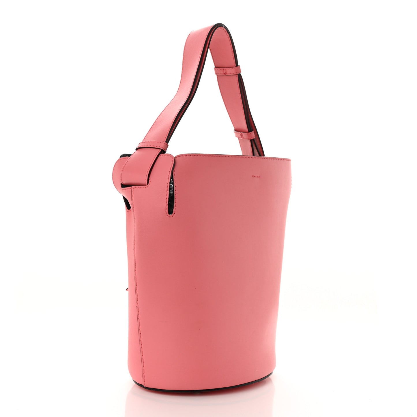 Supple Calfskin Medium Bucket Coral Pink