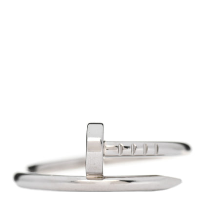 Cartier 18K White Gold Small Juste Un Clou Ring 52 6 1 of 5