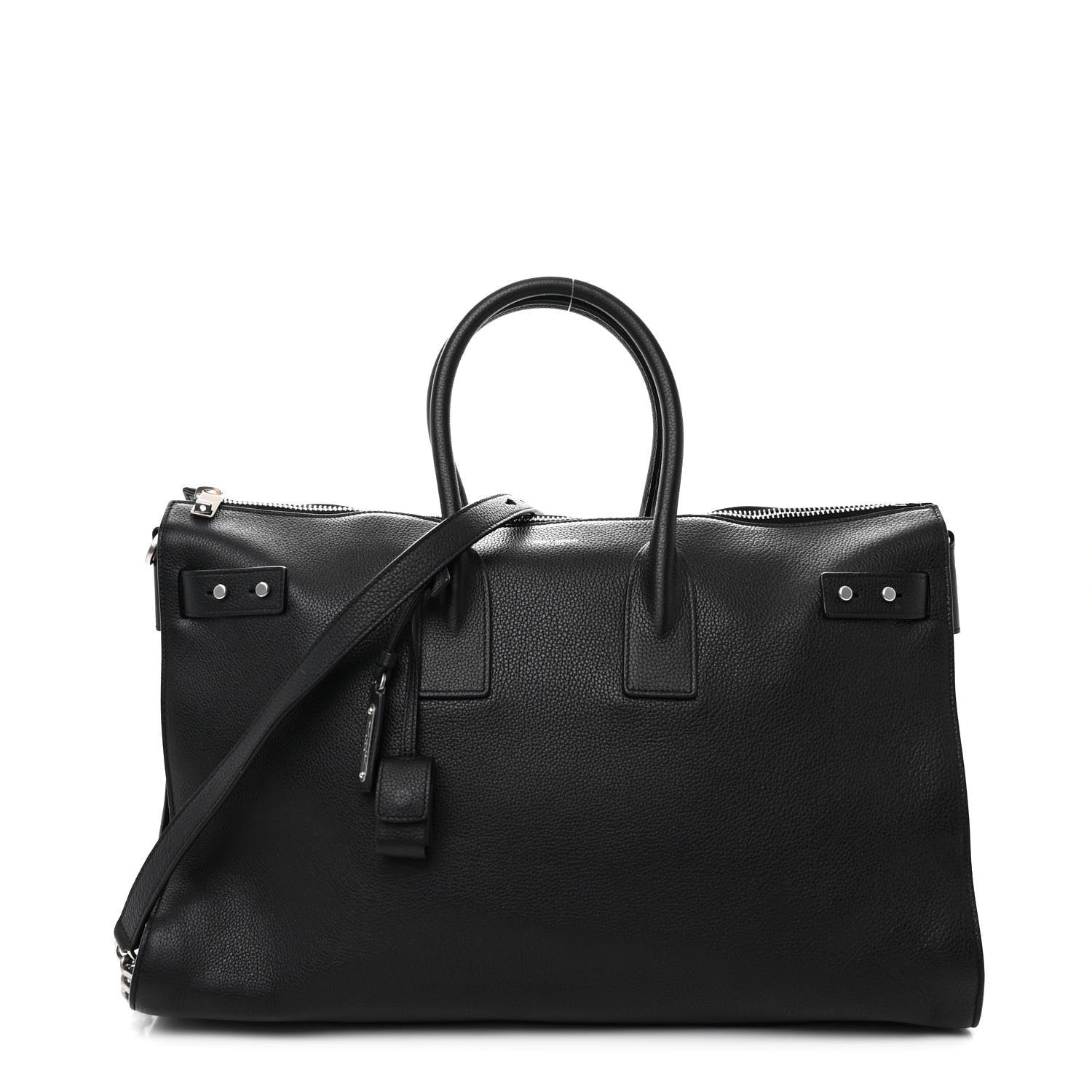 Saint Laurent Grained Calfskin Medium Souple Sac De Jour Duffle Black 1 of 12