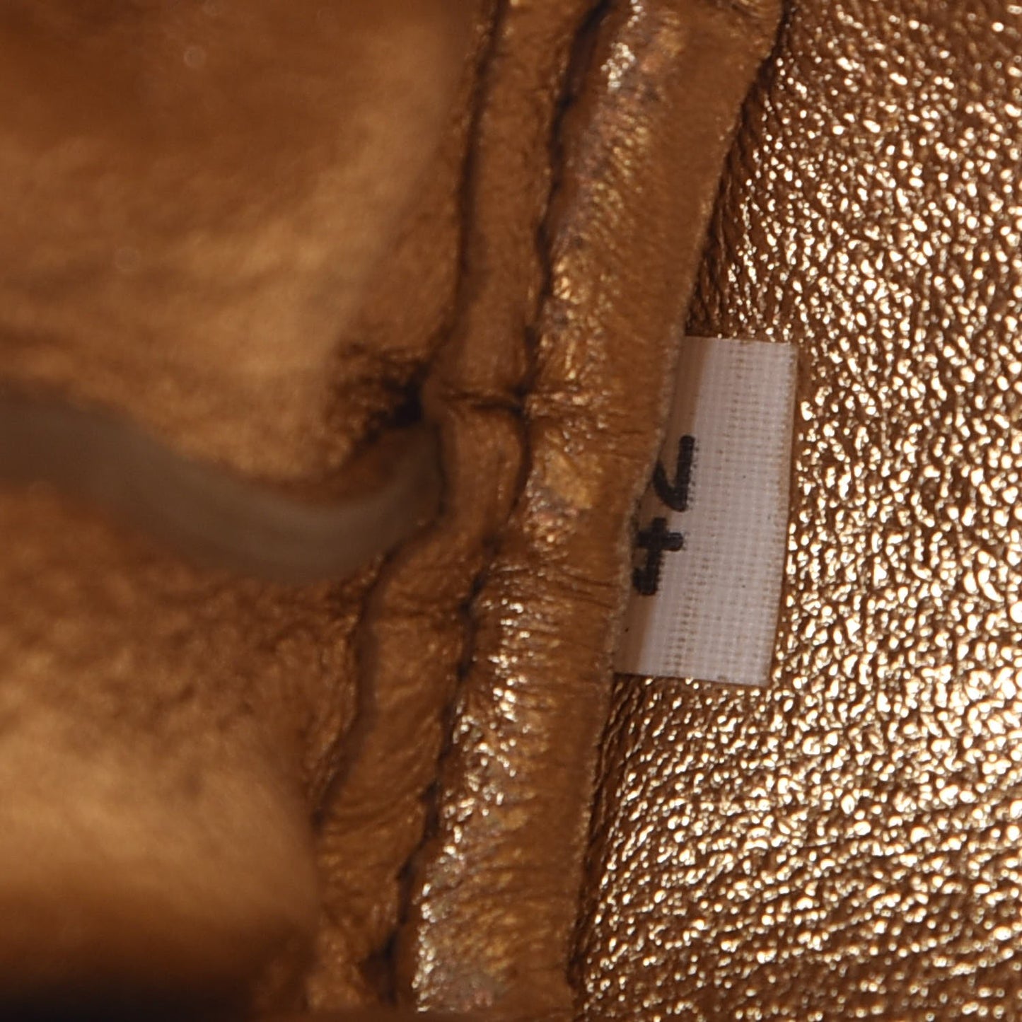 Saffiano Metal Coin Purse Gold