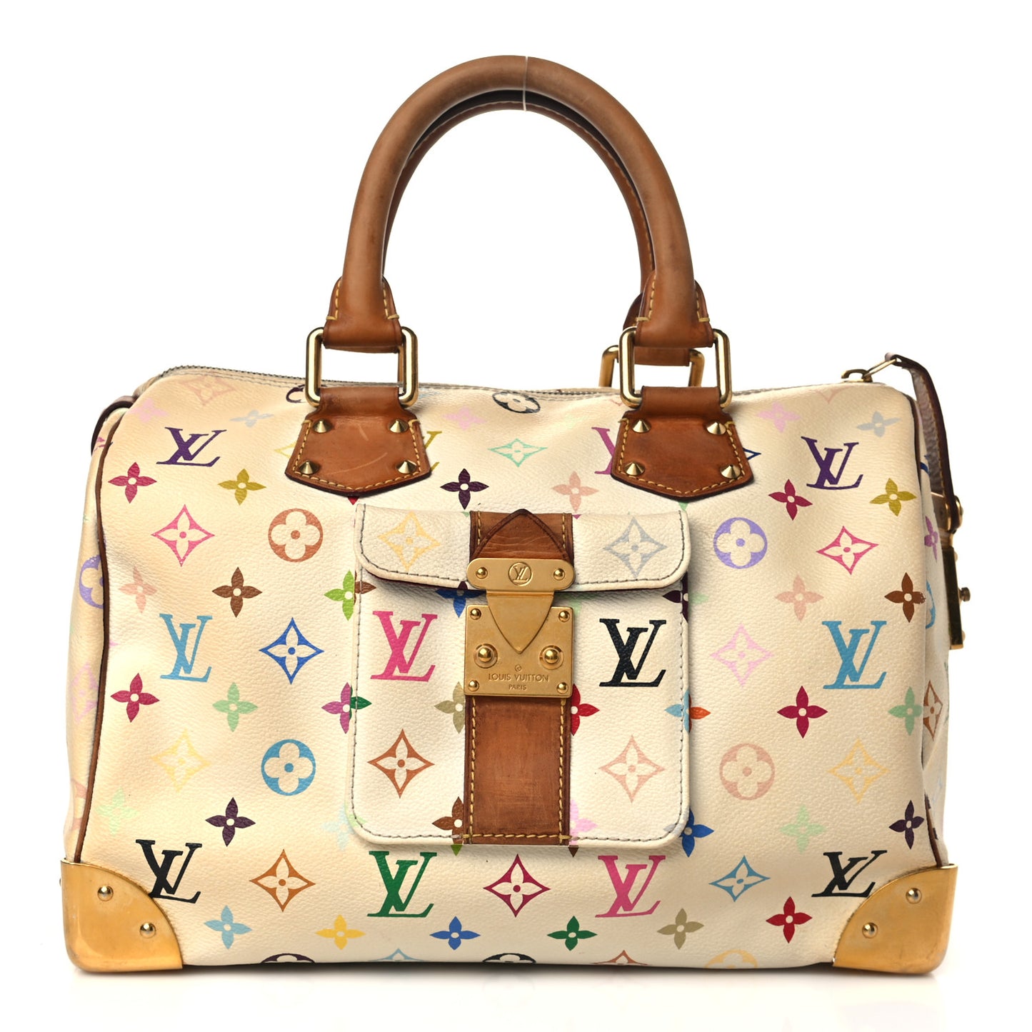 Monogram Multicolor Speedy 30 White