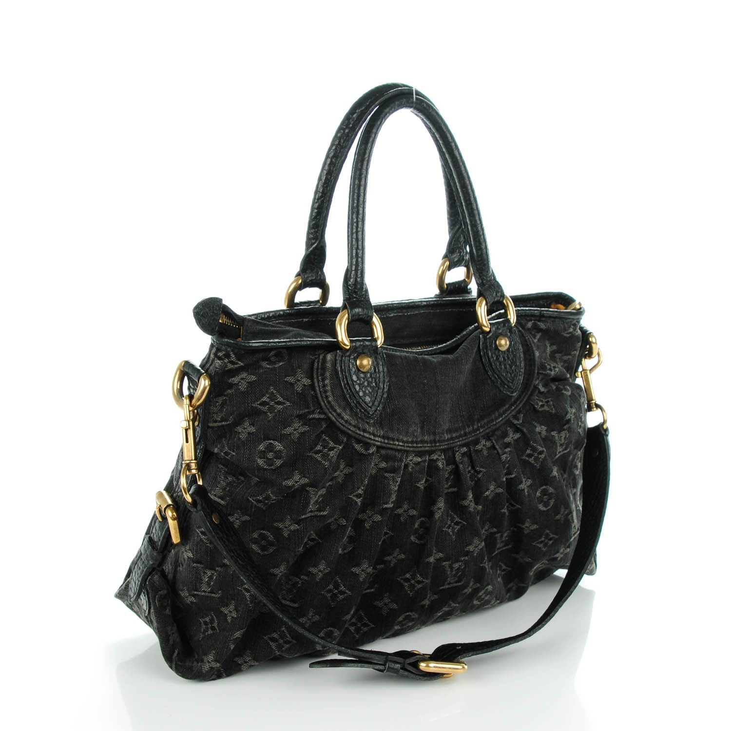 Louis Vuitton Denim Neo Cabby MM Black 3 of 7