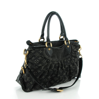 Louis Vuitton Denim Neo Cabby MM Black 3 of 7
