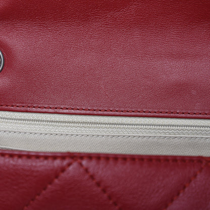 Chanel Calfskin Quilted In The Business Flap Dark Red 10 of 12