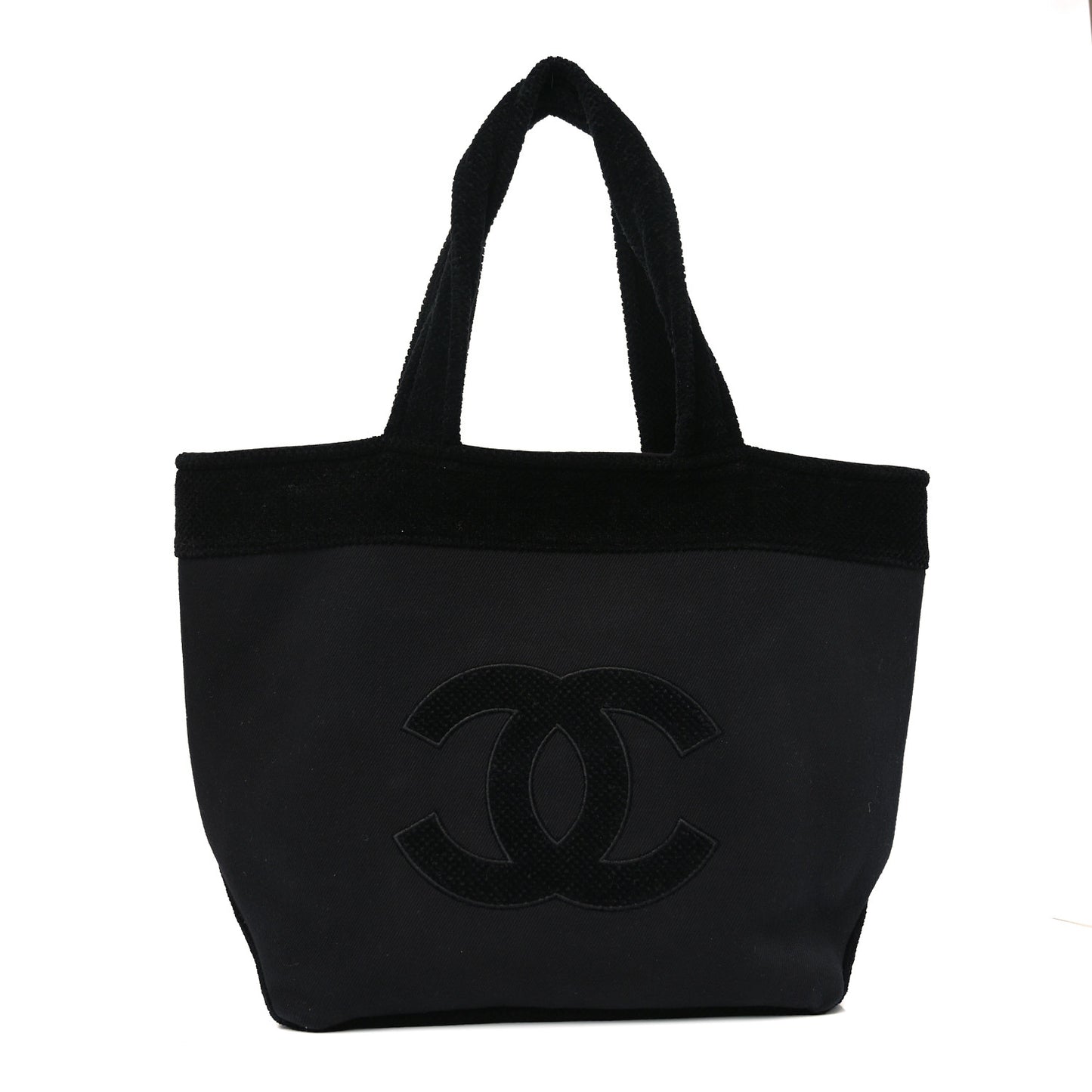 Cotton CC Beach Tote Black