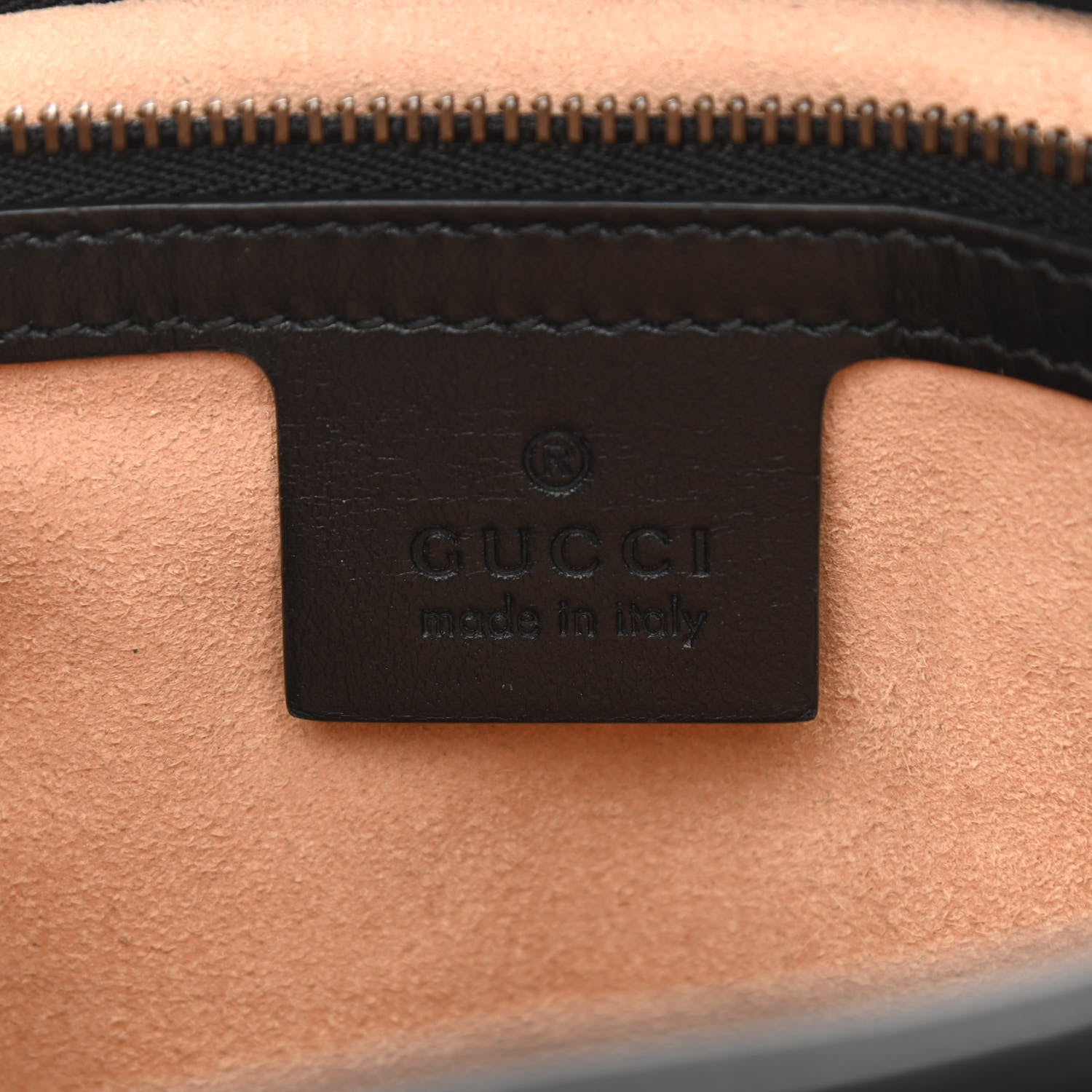 Gucci Calfskin Matelasse Medium GG Marmont Shoulder Bag Black 6 of 11