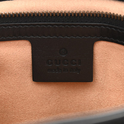 Gucci Calfskin Matelasse Medium GG Marmont Shoulder Bag Black 6 of 11