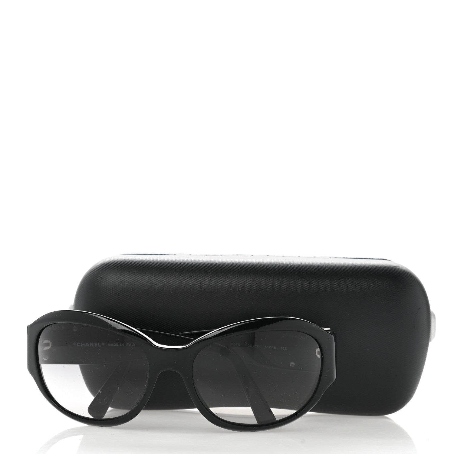 Chanel Acetate CC Sunglasses 5070 Black 7 of 7
