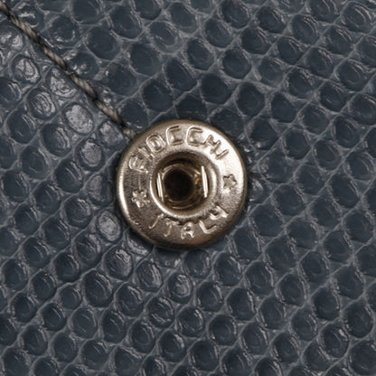 Chloe Lizard Embossed Eclipse Continental Flap Wallet Blue 7 of 10