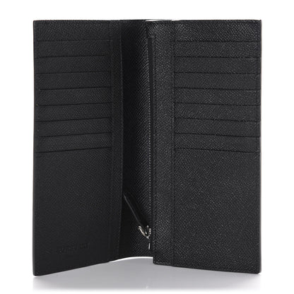 Burberry Grainy Calfskin Continental Flap Wallet Black 4 of 9