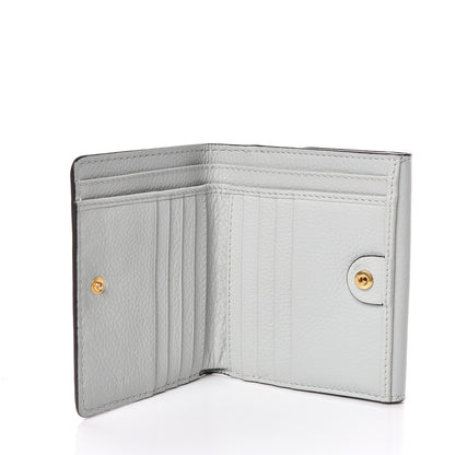 Chloe Grained Calfskin Marcie Square Wallet Atoll Blue 5 of 5
