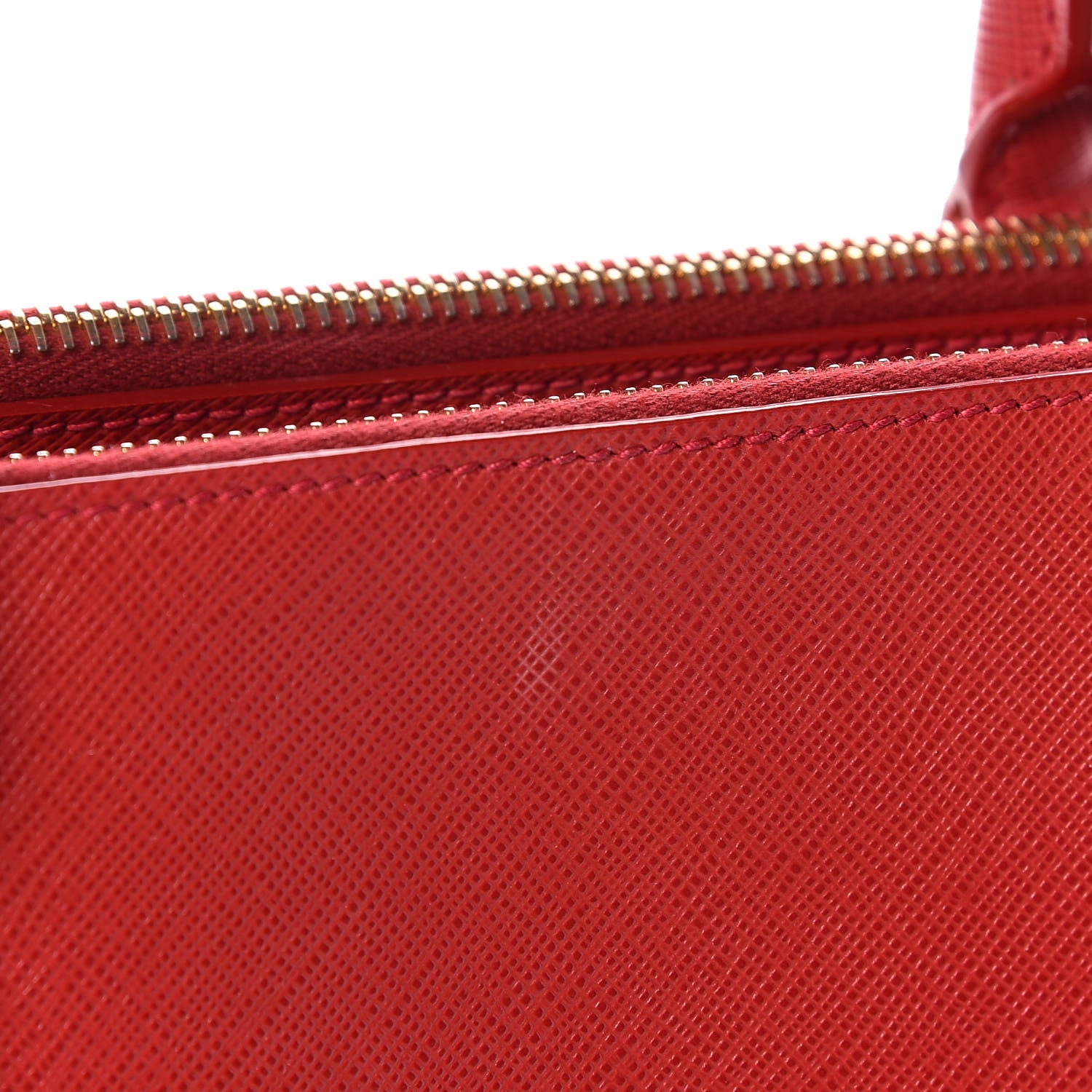 Prada Saffiano Medium Galleria Double Zip Tote Fuoco 8 of 16