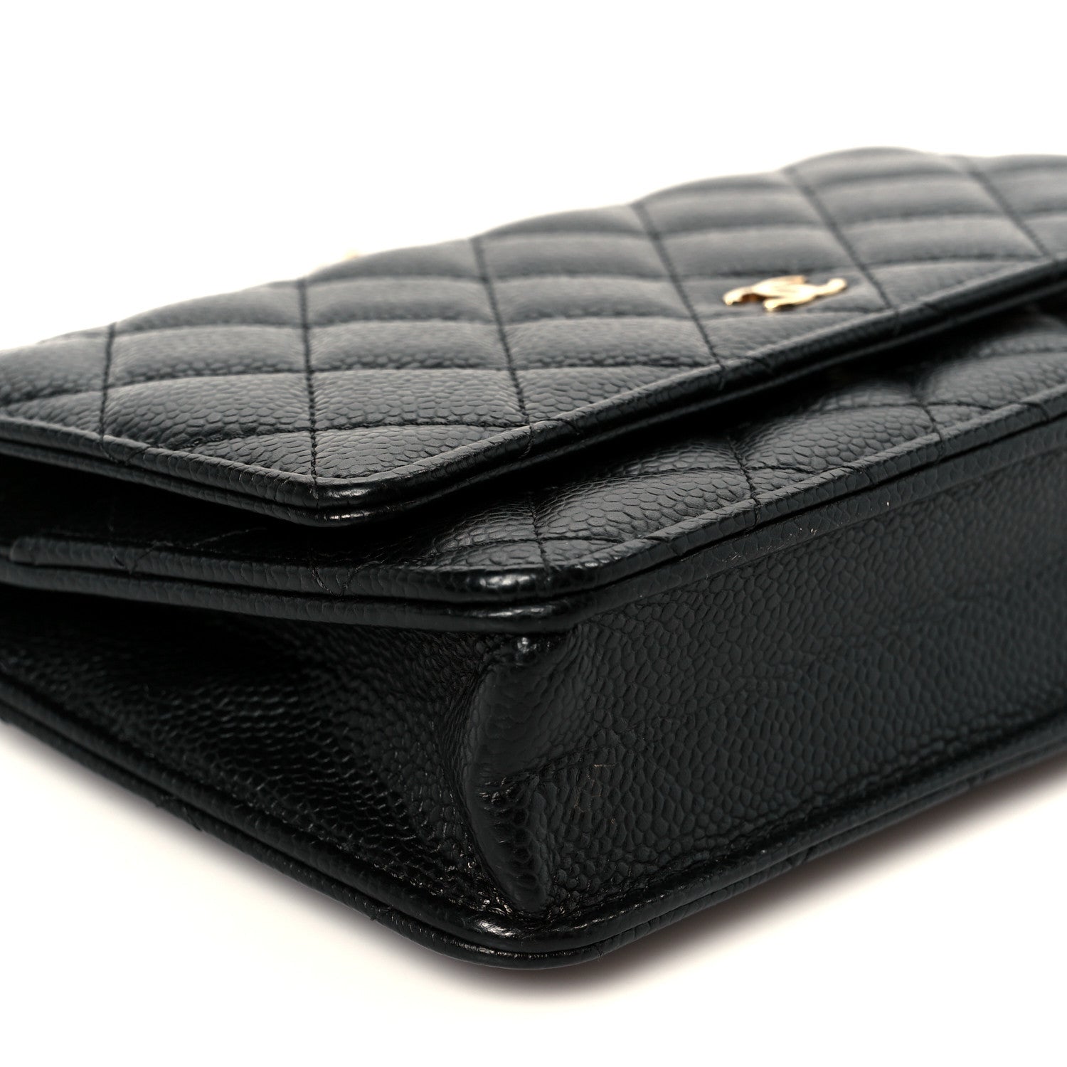 Chanel Caviar Quilted Wallet On Chain WOC Black 10 of 12