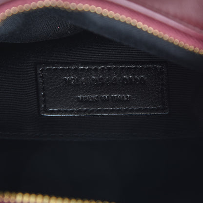 Saint Laurent Calfskin Matelasse Monogram Lou Camera Bag Dark Legion Red 7 of 10