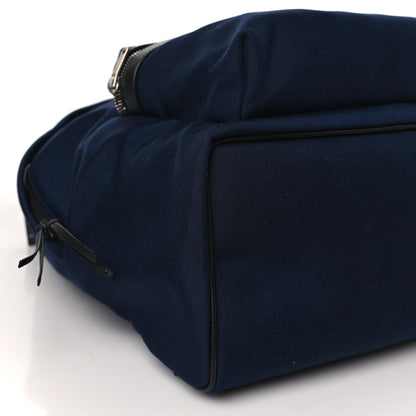 Saint Laurent Canvas City Backpack Navy 8 of 9