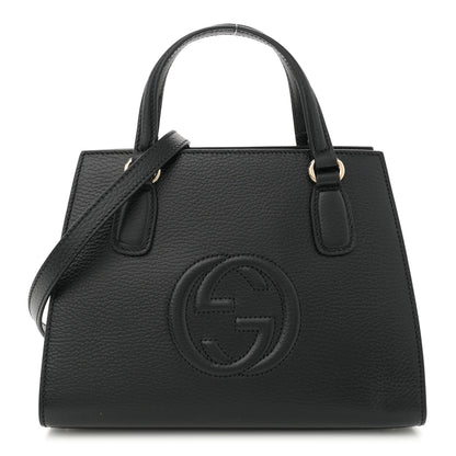 Gucci Dollar Calfskin Medium Soho Top Handle Satchel Black 1 of 10