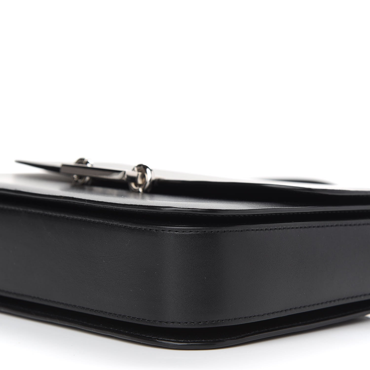 Saint Laurent Fermoir Satchel Shoulder Bag Black 9 of 11