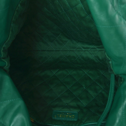 Chanel Shiny Calfskin Quilted Chanel 22 Green 6 of 10
