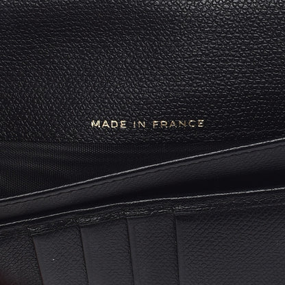 Chanel Grained Calfskin CC Button Yen Wallet Black 7 of 10