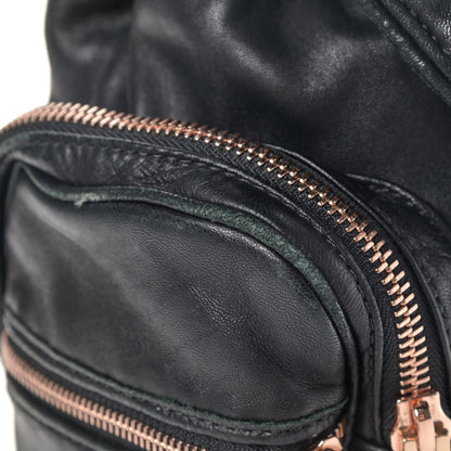 Alexander Wang Lambskin Mini Marti Backpack Washed Black Rose Gold Hardware 10 of 11