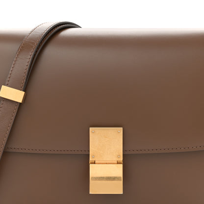 Celine Box Calfskin Medium Classic Box Flap Bag Taupe 8 of 10