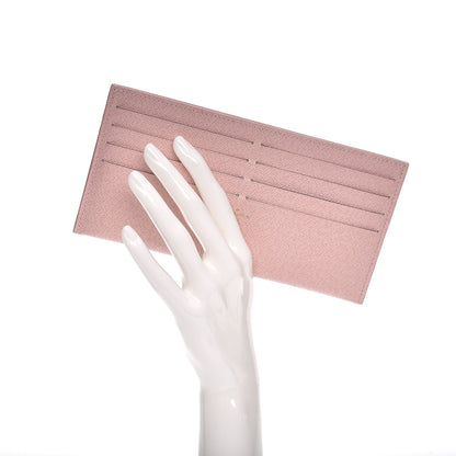 Louis Vuitton Calfskin Felicie Card Holder Insert Rose Ballerine 2 of 6