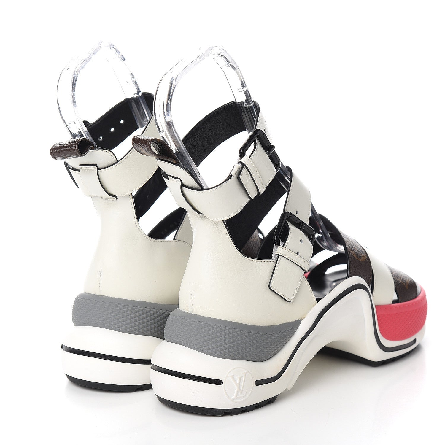 Louis Vuitton Patent Monogram LV Archlight Sandal 36.5 White 4 of 10