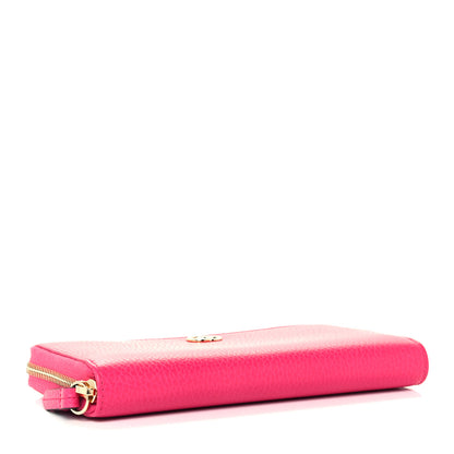 Gucci Dollar Calfskin GG Marmont Zip Around Wallet Box Pink 4 of 10