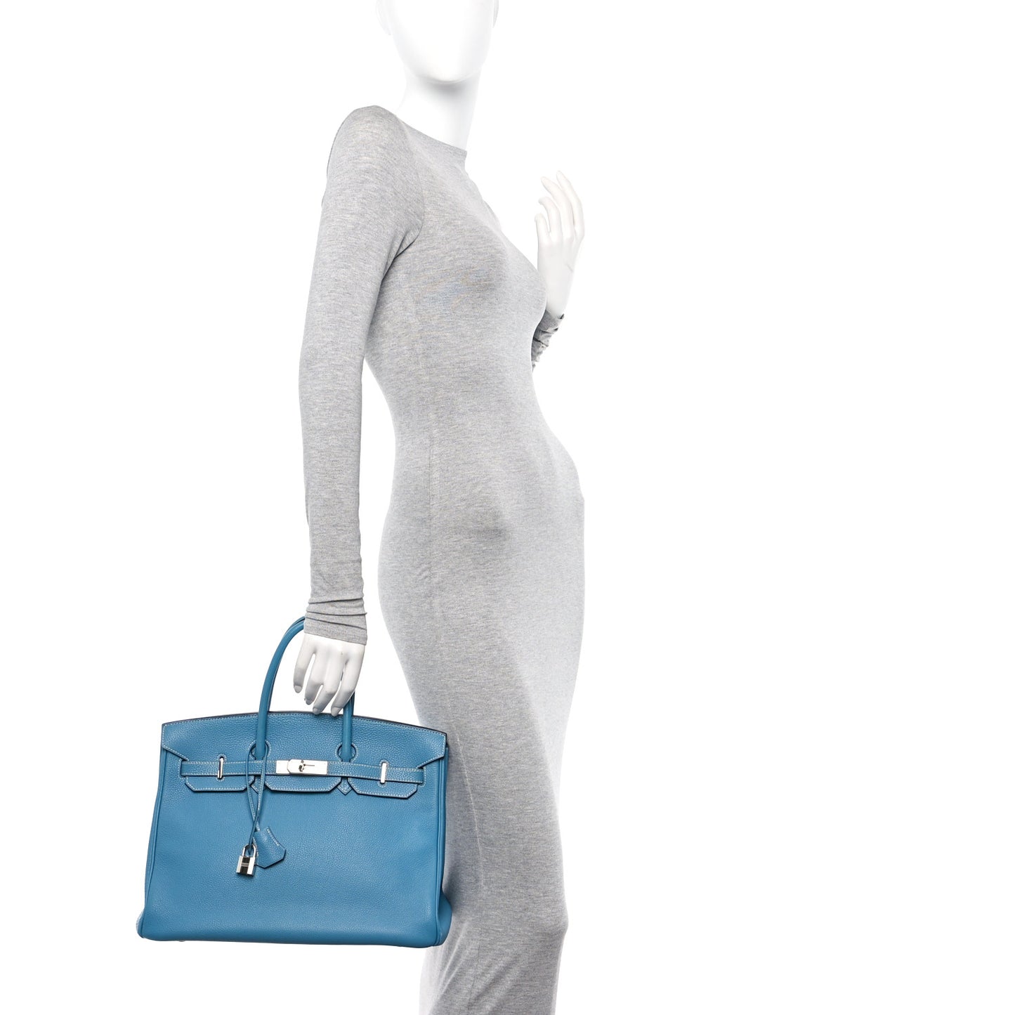 Togo Birkin 35 Blue Jean