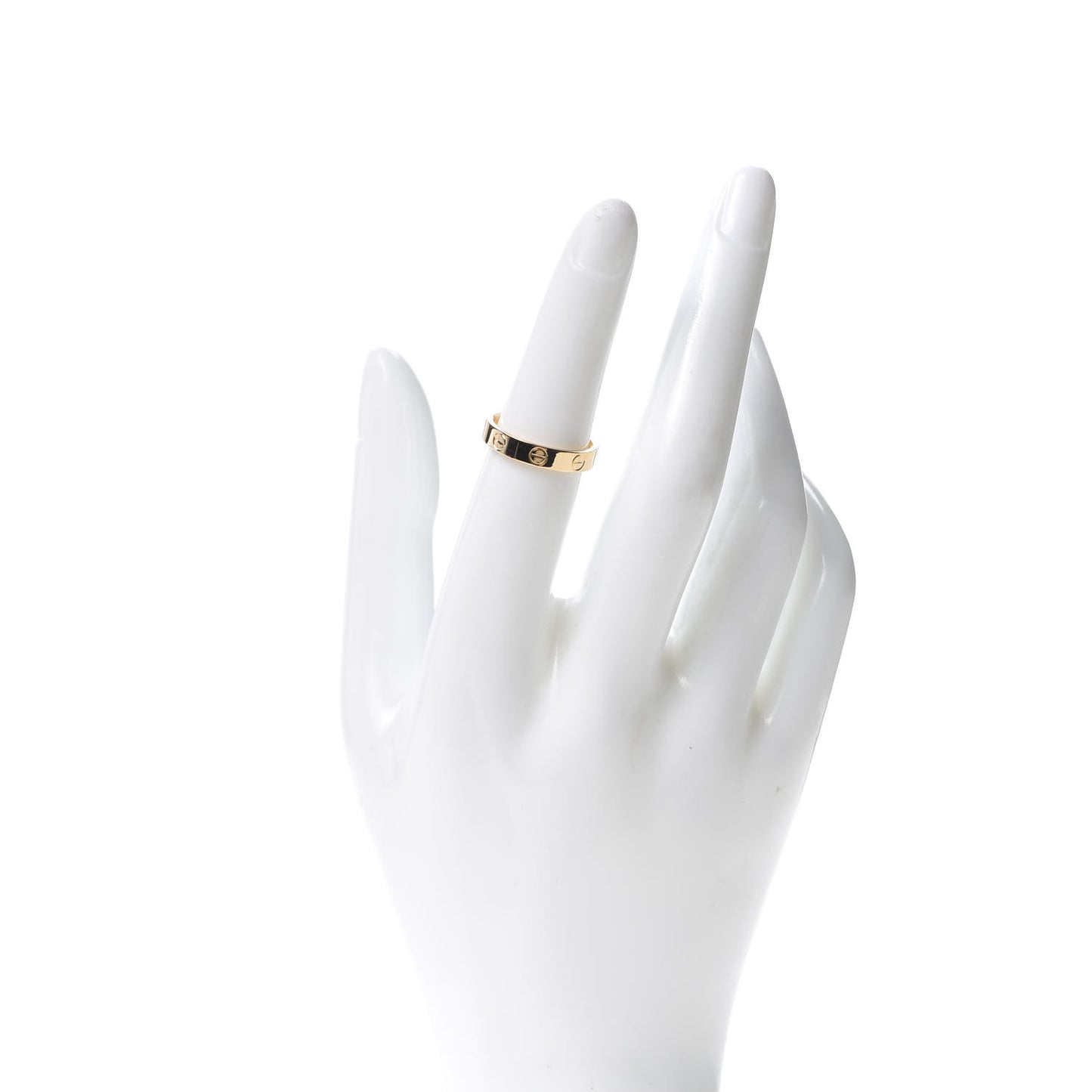 18K Yellow Gold 3.5mm LOVE Wedding Band Ring 51 5.75