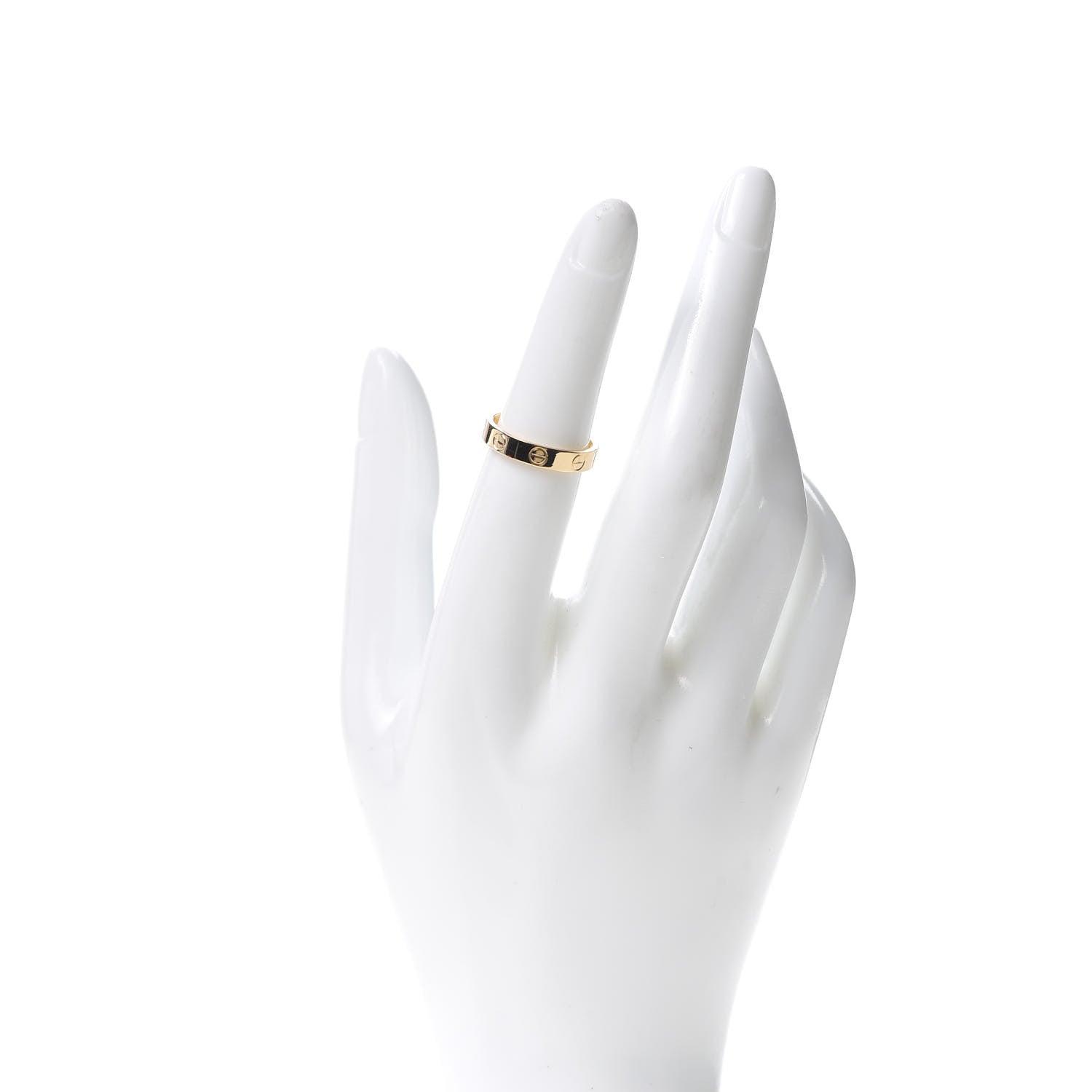 Cartier 18K Yellow Gold 3.5mm LOVE Wedding Band Ring 51 5.75 2 of 6