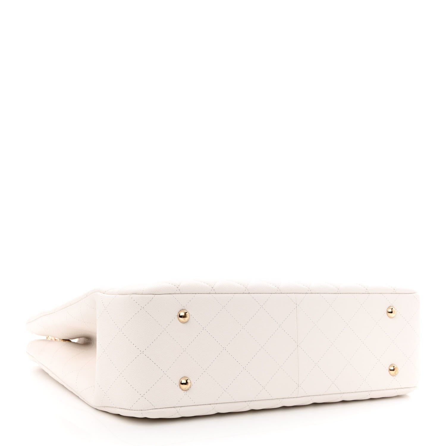 Chanel Caviar Quilted Large Classic Shopping Tote White 4 of 10