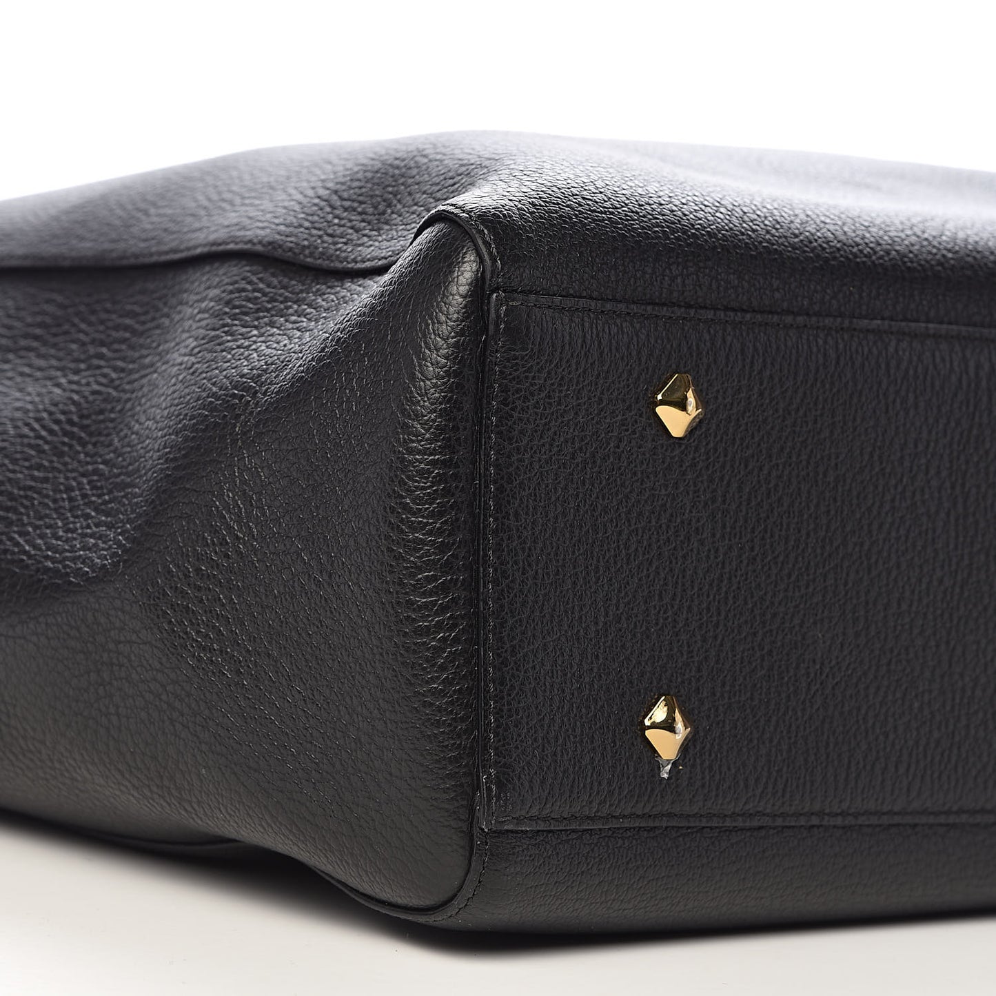 Grained Calfskin Large Reversible Wandel Tote Black
