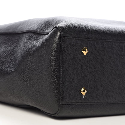 MCM Grained Calfskin Large Reversible Wandel Tote Black 10 of 19