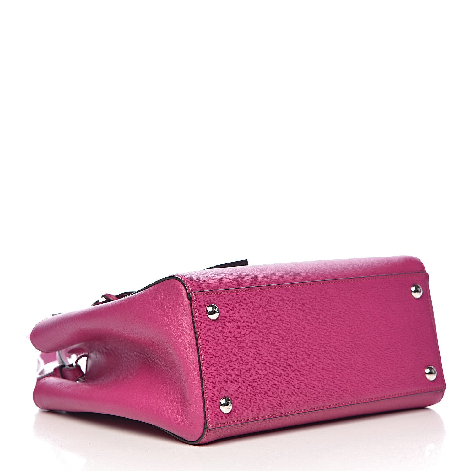 Fendi Vitello Elite Petite 2Jours Tote Magenta 3 of 12