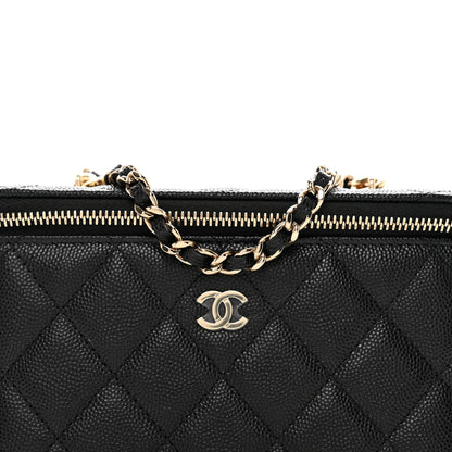 Chanel Caviar Quilted Small Vanity Case With Chain Black 5 of 11