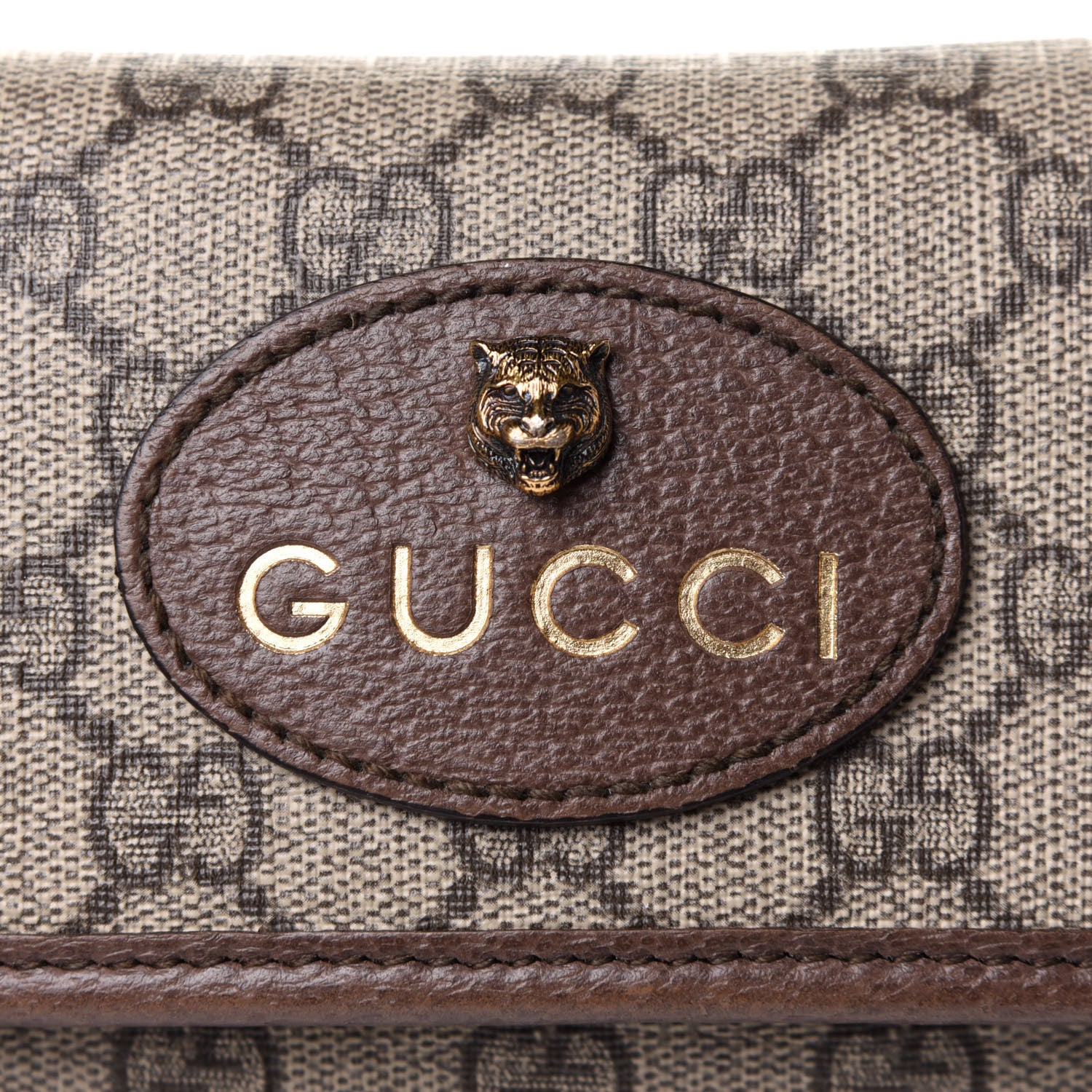 Gucci GG Supreme Monogram Neo Vintage Web Belt Bag Brown 8 of 11