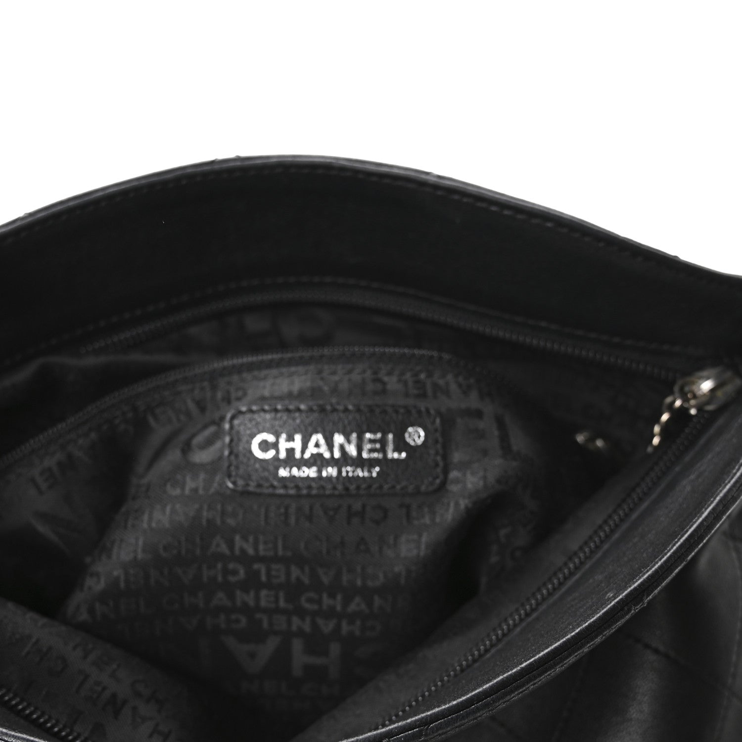 Chanel Lambskin Stitched Medium Ultimate Soft Tote Black 6 of 13