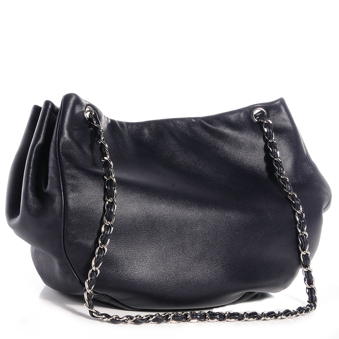 Lambskin Sensual Hobo Dark Navy