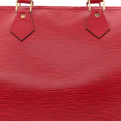 Louis Vuitton Epi Speedy 30 Castillan Red 7 of 15